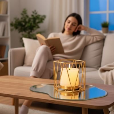 Bougeoir doré | Élégance - Maison impeccable