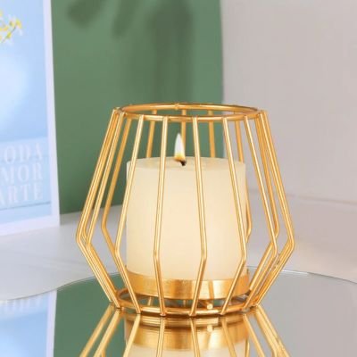 Bougeoir doré | Élégance - Maison impeccable