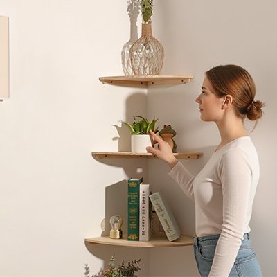 Etagere angle murale | CornerDesign - Maison impeccable