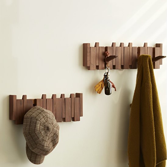 Porte manteau bois | Élégance Naturelle - Maison impeccable