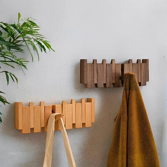 Porte manteau bois | Élégance Naturelle - Maison impeccable